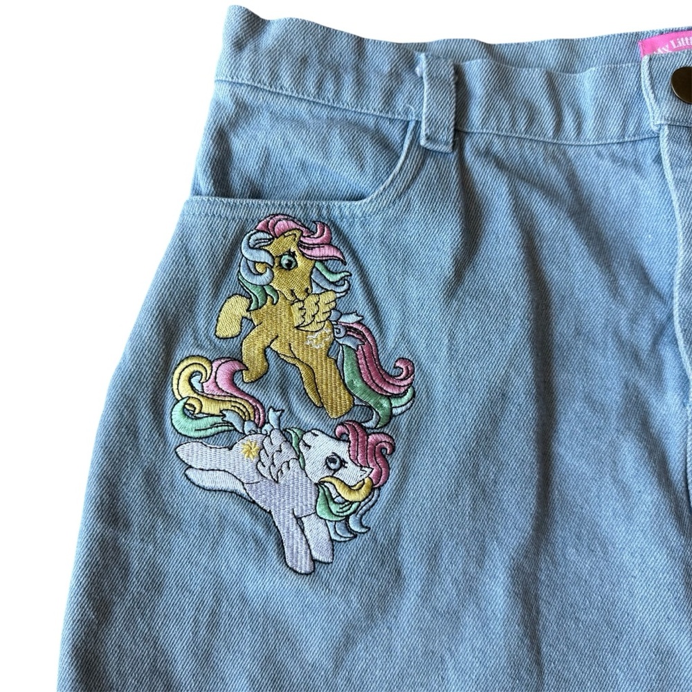 ✨ Rare Y2K My Little Pony Denim Mini Skirt ✨ - Picture 2 of 8